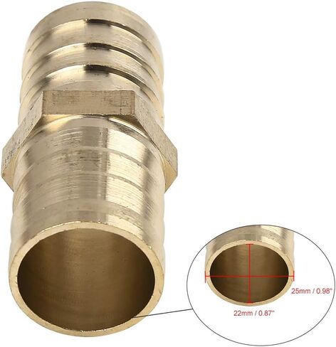X AUTOHAUX 14mm Brass Barb Hose Fitting Straight Connector Adaptor for Air Water Gas Oil in Saudi Arabia