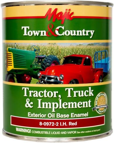 Majic Paints 8-0951-2 Town & Country Tractor ، Truck & Perfect Base Paint ، 1-Quart ، I.H. أبيض in Kuwait