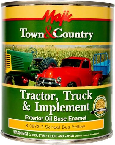 Majic Paints 8-0951-2 Town & Country Tractor ، Truck & Perfect Base Paint ، 1-Quart ، I.H. أبيض in Kuwait