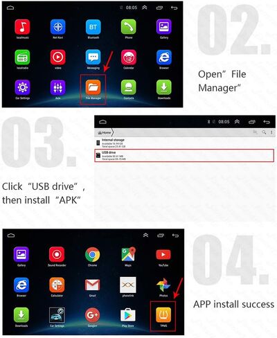 مراقبة ضغط الإطارات Shkalacar TPMS مع 4 أجهزة استشعار خارجية ، مراقبة الجهد Android مراقبة التنقل نظام الإنذار اللاسلكي TPMs لـ RV ، العربة ، مقطورة السفر والمقطورة in Saudi Arabia