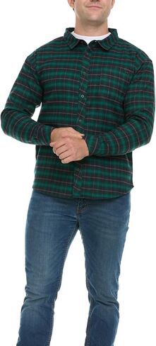قميص Billabong Plaid Flaid للرجال ، والأزرار الكبيرة والطول أسفل القمصان للرجال in Saudi Arabia