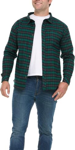قميص Billabong Plaid Flaid للرجال ، والأزرار الكبيرة والطول أسفل القمصان للرجال in Saudi Arabia
