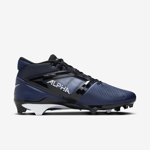 Nike Alpha Menace 4 Pro Football Cleats (FD7037-401 ، Midnight Navy/Metallic Silver) Size 7.5 in Saudi Arabia