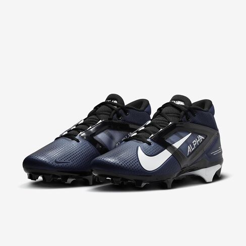 Nike Alpha Menace 4 Pro Football Cleats (FD7037-401 ، Midnight Navy/Metallic Silver) Size 7.5 in Saudi Arabia