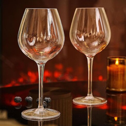 MICHLEY Unbreakable Stemmed Wine Glass 100% Tritan Plastic Dishwasher available Glassware 15 oz, Set of 2 in Kuwait