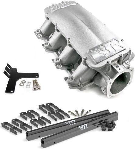 BTR Equalizer 1 Intake Manifold Cathedral Head Brian Tooley IMA-01 LS1 LS2 LS6 4.8 5.3 5.7 6.0 Includes Billet Fuel Rail Kit and Throttle Cable Bracket (Intake, Fuel Rails, Stock Cable Bracket) in Kuwait