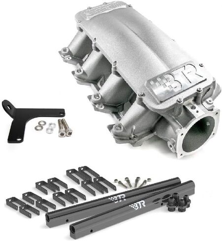 BTR Equalizer 1 Intake Manifold Cathedral Head Brian Tooley IMA-01 LS1 LS2 LS6 4.8 5.3 5.7 6.0 Includes Billet Fuel Rail Kit and Throttle Cable Bracket (Intake, Fuel Rails, Stock Cable Bracket) in Kuwait