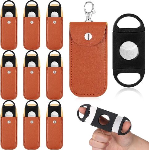 Lasnten 10 Set Cutter with Leather Case Ring Fit Almost Sizes Clippers Keychain Accessories Father's Day Gifts for Men in Saudi Arabia