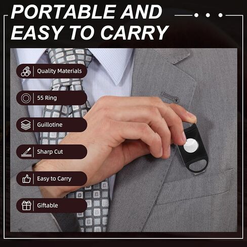 Lasnten 10 Set Cutter with Leather Case Ring Fit Almost Sizes Clippers Keychain Accessories Father's Day Gifts for Men in Saudi Arabia