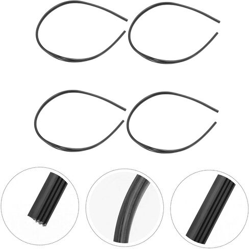 PRETYZOOM 4pcs Frameless Windshield Wiper Strips Replacement Wiper Inserts for Rain and Debris Easy Installation for Enhanced Driving Safety in Saudi Arabia