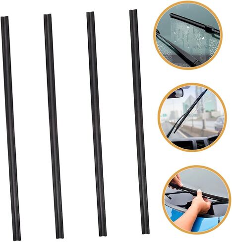 4pcs Frameless Windshield Wiper Refills Rubber Wiper Strips for Car Universal Fit Auto Blades Replacement in Saudi Arabia