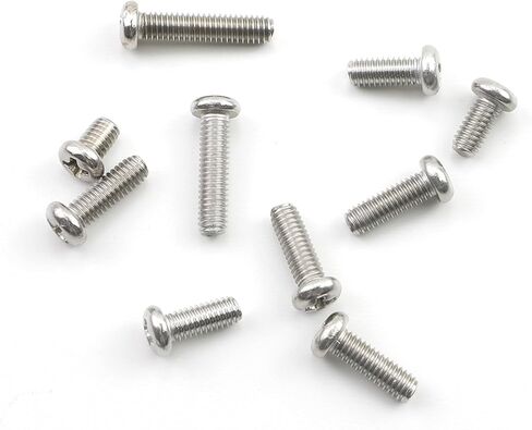 Pack of 10-50 Stainless Steel PC Cross Round Head Screws M1.2 to M8 - Ideal for Various Applications (8 mm, M1.2 50pcs) in Saudi Arabia