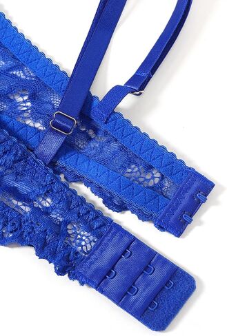 Avidlove Womensed Lingerie Sexy Lace Lingerie مجموعة صدرية المرأة و Panty 2 قطعة مجموعات Royal Blue XXL in Saudi Arabia