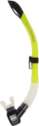 SCUBAPRO Escape Semi-Dry Snorkel, with Purge Valve and Splashguard Barrel-Top Design, Black in Saudi Arabia