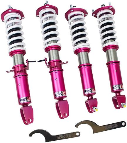 Godspeed MSS0245-B Monoss Coil-Ovens Aboutions Kit for #Infiniti Q60 2.0T RWD (CV37) 2017-18 (نوع الشوكة الأمامية) ، 16 مستويات تخميد ، ارتفاع ركوب القابل للتعديل in Saudi Arabia