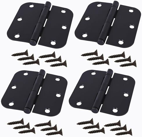 4 Pack 4 Inch Shed Door Hinges Gate Strap Hinges Black Iron Wrought Hardware for Wood Shed Barn Door Fence Gate Swing Yard Door in Saudi Arabia