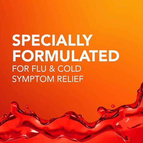 Vicks DayQuil & NyQuil Intense Flu Liquid, Value Pack, Over-The-Counter, Multi-Symptom, Powerful Relief for Body Aches, Fever, Headache, Sore Throat, and Cough, 6 Hour Relief, Cherry Flavor, 12 FL OZ in Saudi Arabia