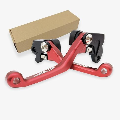 CNC PIVOT BRAKE BAKUTH LAVERS لـ CRF125F CRF 125 F 125F 2014-2024 2020 2021 2022 2023 2024 قابلة للطي (أحمر) in Kuwait
