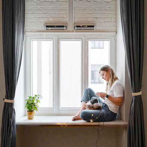 4 Pack Boho Braided Curtain Tiebacks, Farmhouse Rustic Curtain Tie Backs Handmade Light Weight Drapes Holdbacks Flexible Burlap Rope Tie for Home Office Outdoor Bedroom Decorative in Kuwait