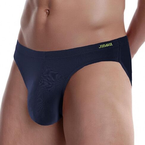 JINSHI Men's Bamboo Viscose Underwear Briefs Mens Sexy Low Rise Ball Pouch Underwears Full Coverd Tagless Brief in Saudi Arabia