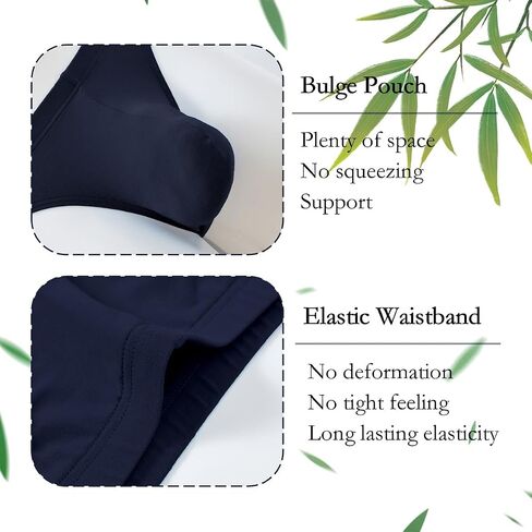 JINSHI Men's Bamboo Viscose Underwear Briefs Mens Sexy Low Rise Ball Pouch Underwears Full Coverd Tagless Brief in Saudi Arabia