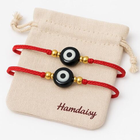 Evil Eye Red String Bracelet, Kabbalah Protection, Adjustable, Unisex Adult in Saudi Arabia