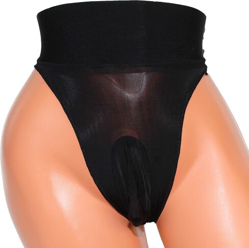 Mona's Choice Mens High Waist Glossy Ice Silk Briefs/Mens Panties in Kuwait