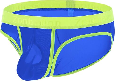 YINYOUYU Men's Dual Pouch Briefs Underwear Ice Silk See Through Ultra-Thin Seamless Panties in Saudi Arabia
