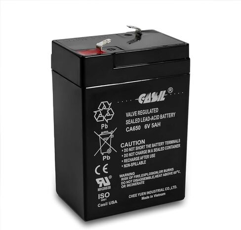 بطارية بديلة Casil 6V 4.5AH CA645 بطارية بديلة AGM SLA قابلة للشحن مع محطة F1، عبوتان in Saudi Arabia