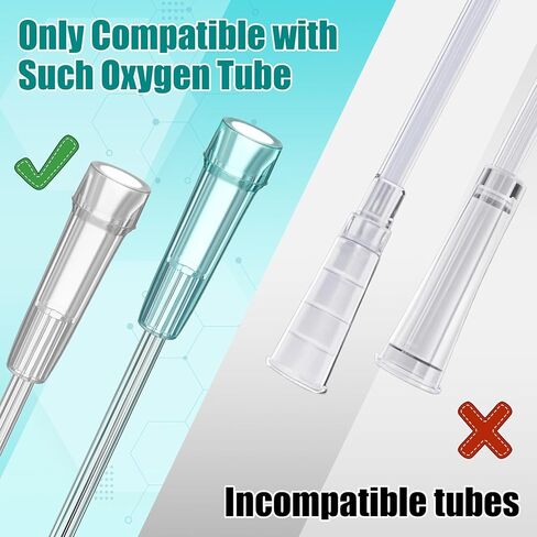 Geiserairailie 10 حزمة موصل دوارة أنابيب الأكسجين ، موصل قنية خرطوم 360 درجة تجنب تشابك الأنبوب ، دليل تسرب ضمان تدفق سلس للأكسجين ، ملحقات مركزة الأكسجين المنزلية in Kuwait