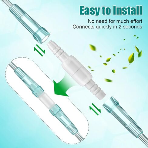 Geiserairailie 10 حزمة موصل دوارة أنابيب الأكسجين ، موصل قنية خرطوم 360 درجة تجنب تشابك الأنبوب ، دليل تسرب ضمان تدفق سلس للأكسجين ، ملحقات مركزة الأكسجين المنزلية in Kuwait