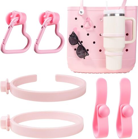 LETGO Cup Holder for Bogg Bag – Compatible with Stanley 30oz/40oz Tumblers, Bogg Bag Accessories Insert Hook Carabiner Keychain Holder Charms (New White) in Kuwait