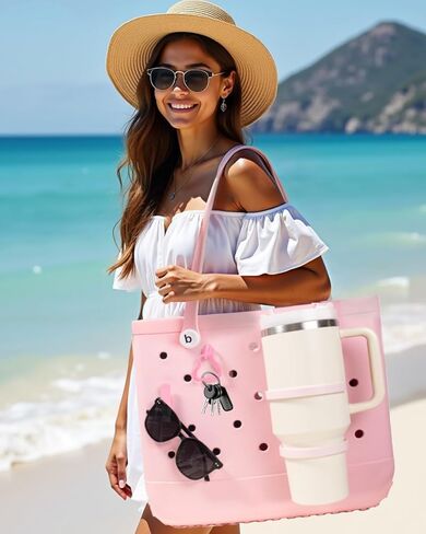 LETGO Cup Holder for Bogg Bag – Compatible with Stanley 30oz/40oz Tumblers, Bogg Bag Accessories Insert Hook Carabiner Keychain Holder Charms (New White) in Kuwait