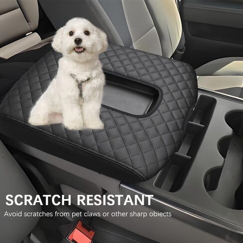 Center Console Cover Compatible with 2014-2018 Chevy Silverado/GMC Sierra Jump Seat Accessories, Middle Console Armrest Lid Leather Protective Cover(ONLY for Jump Seat Console) in Kuwait