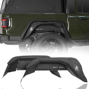 Hooke Road Gladiator JT Rear Inner Fender Liners, SPARTAN Steel Wheel Well Liner Covers Compatible with Jeep Gladiator JT 2020 2021 2022 2023 2024 2025 2/4 Doors - 2PCS in Saudi Arabia