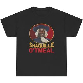 Shaquille O'tmeal T Shirt Funny Food Lover Big Back Meme Basketball Oatmeal Gift Humor Tee in Saudi Arabia