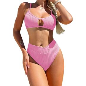 Women's High Waisted Bikini Sets Two Piece Swimsuit Bathing Suit 2024 in Saudi Arabia