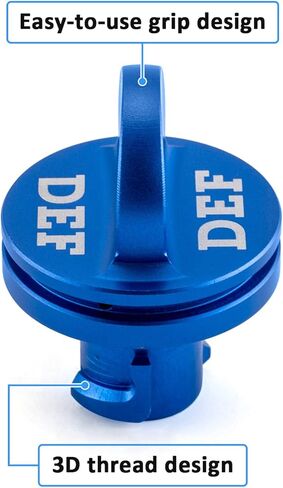 WSAYS MAGNECT BILLET الألومنيوم الأزرق ديزل سائل العادم CAP/DEF CAP & GREEN CAPE متوافق مع Dodge RAM CUMMINS ECODIESEL 1500/2500/3500/4500/5500 2013-2018 شاحنة بيك آب in Saudi Arabia