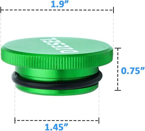 WSAYS MAGNECT BILLET الألومنيوم الأزرق ديزل سائل العادم CAP/DEF CAP & GREEN CAPE متوافق مع Dodge RAM CUMMINS ECODIESEL 1500/2500/3500/4500/5500 2013-2018 شاحنة بيك آب in Saudi Arabia