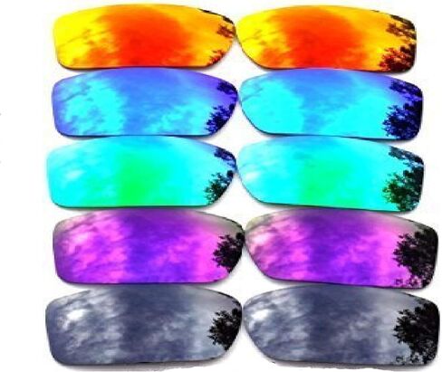 عدسات استبدال Galaxylense لـ Oakley Gascan Blue & Green & Gray & Red & Purple Color Diash 5 Pairs ، S & H. in Saudi Arabia