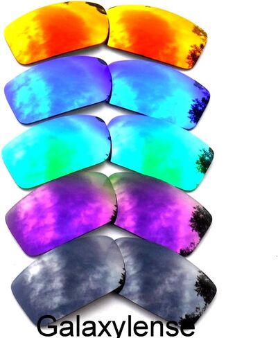 عدسات استبدال Galaxylense لـ Oakley Gascan Blue & Green & Gray & Red & Purple Color Diash 5 Pairs ، S & H. in Saudi Arabia