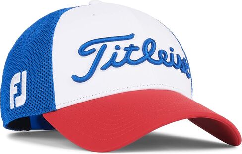 Titleist Tour Sports Staff Collection Extra Large to Double Extra Large Golf Cap with Curved Bill, Mesh Back, Stylish Design, and Odor Control, Black in Kuwait
