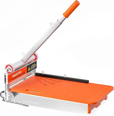 Laminate/Vinyl Floor Cutter with Extra Blade for Work Efficiently,13“ Vinyl Plank Cutter with Wheel - Just 1 Step Meet Angle&Length Cutting, Flooring Tools-Cuts LVP, Engineer Wood, VCT, SPC, WPC. in Saudi Arabia