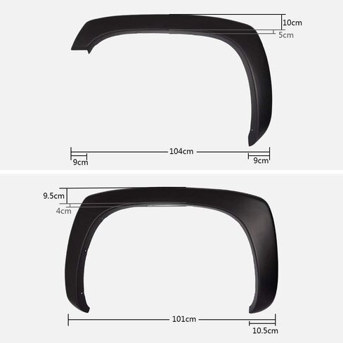 PIT66 Fender Flares, Compatible With 1999-2006 Chevy Silverado GMC Sierra/2000-2006 Suburban Yukon XL/2002-2006 Avalanche 68.4", 78", 69.2", 96" Bed Factory Style Smooth Wheel Flares Set, 4 PCS in Saudi Arabia
