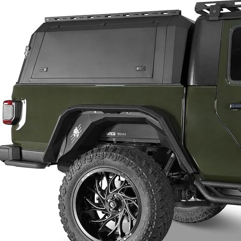 Hooke Road Gladiator JT Rear Inner Fender Liners, SPARTAN Steel Wheel Well Liner Covers Compatible with Jeep Gladiator JT 2020 2021 2022 2023 2024 2025 2/4 Doors - 2PCS in Saudi Arabia