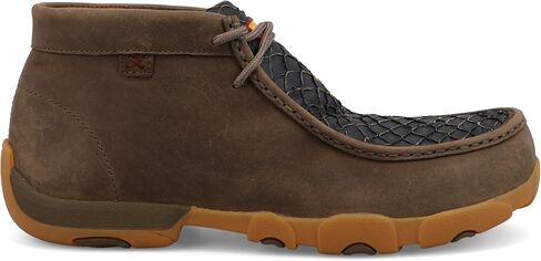 Twisted X Men's Work Chukka Driving Moc, Distressed Saddle, 9 M in Kuwait