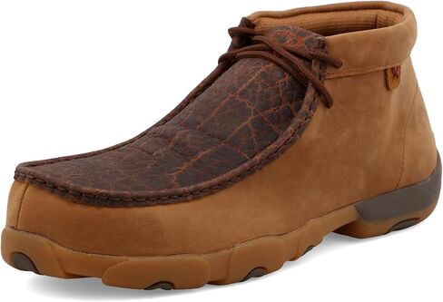 Twisted X Men's Work Chukka Driving Moc, Distressed Saddle, 9 M in Kuwait