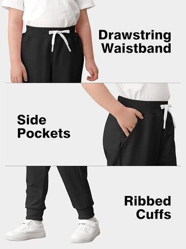 Resinta 3 Packs Girls 'Girls Tovdans Toddler active jogger pants Kids Disual Athletic Athle in Saudi Arabia