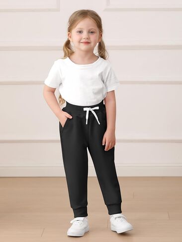 Resinta 3 Packs Girls 'Girls Tovdans Toddler active jogger pants Kids Disual Athletic Athle in Saudi Arabia