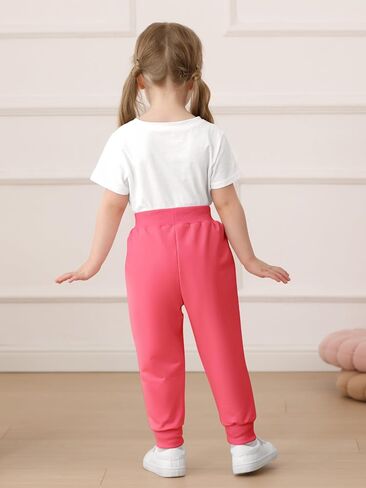 Resinta 3 Packs Girls 'Girls Tovdans Toddler active jogger pants Kids Disual Athletic Athle in Saudi Arabia